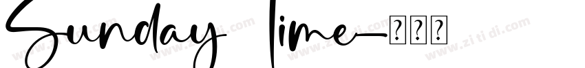 Sunday Time字体转换